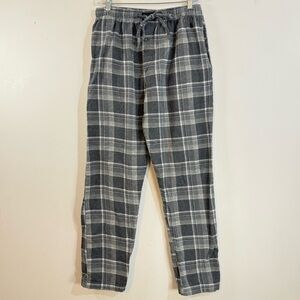 Polo Ralph Lauren Gray Plaid Flannel Lounge Pajama Pants Men’s M Cotton